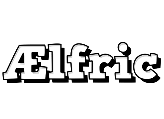 Ælfric snowing logo