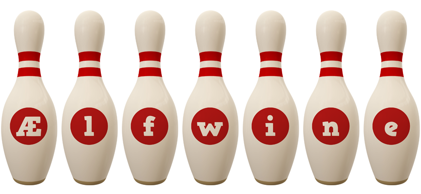 Ælfwine bowling-pin logo