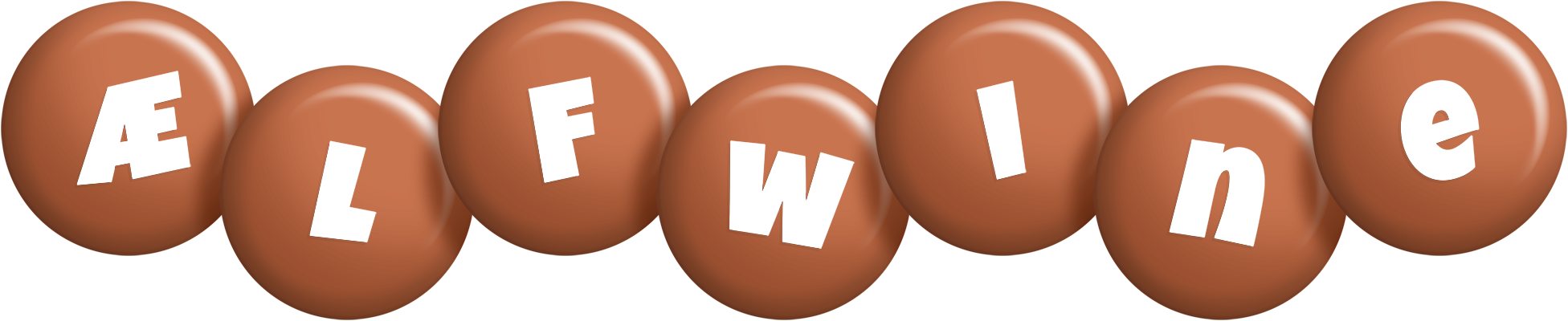 Ælfwine candy-brown logo