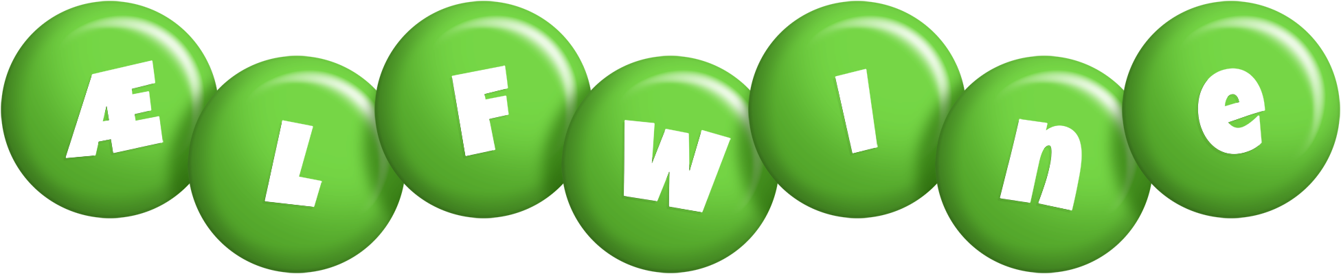 Ælfwine candy-green logo