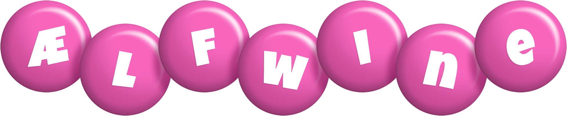 Ælfwine candy-pink logo