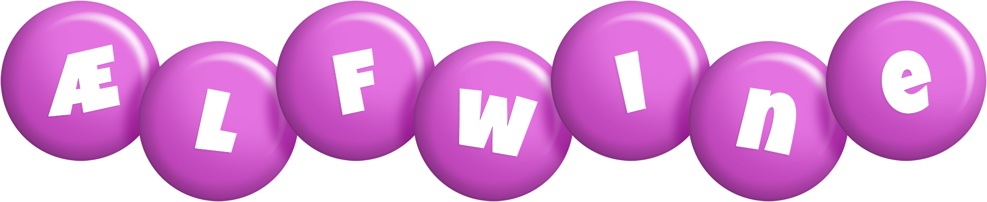 Ælfwine candy-purple logo