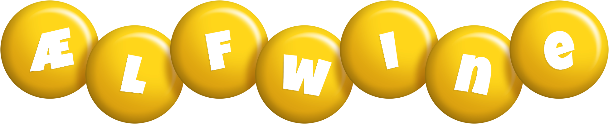Ælfwine candy-yellow logo