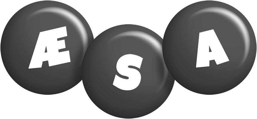 Æsa candy-black logo