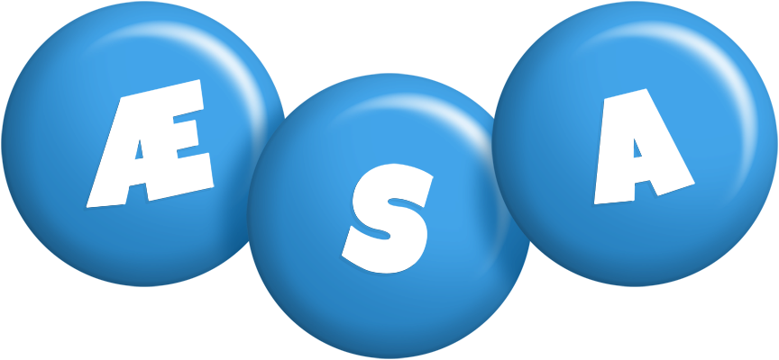 Æsa candy-blue logo