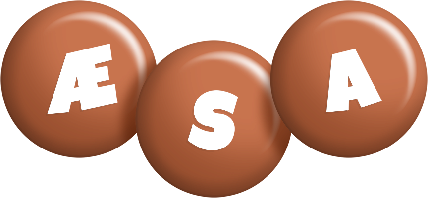 Æsa candy-brown logo