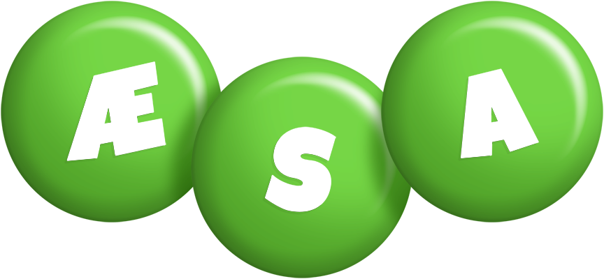 Æsa candy-green logo
