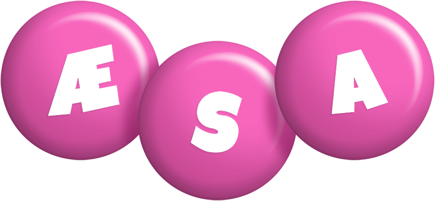 Æsa candy-pink logo