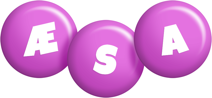 Æsa candy-purple logo