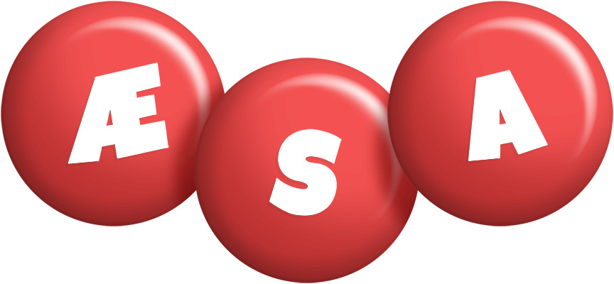 Æsa candy-red logo