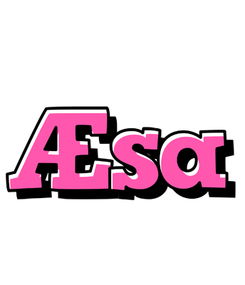 Æsa girlish logo