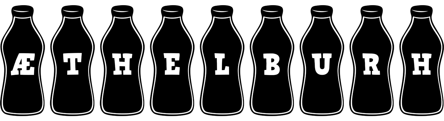 Æthelburh bottle logo