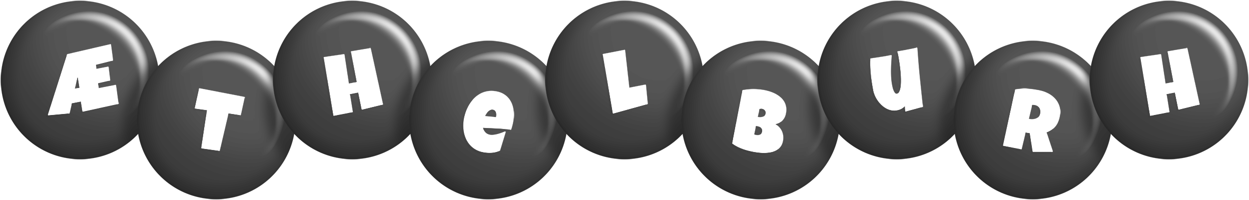 Æthelburh candy-black logo