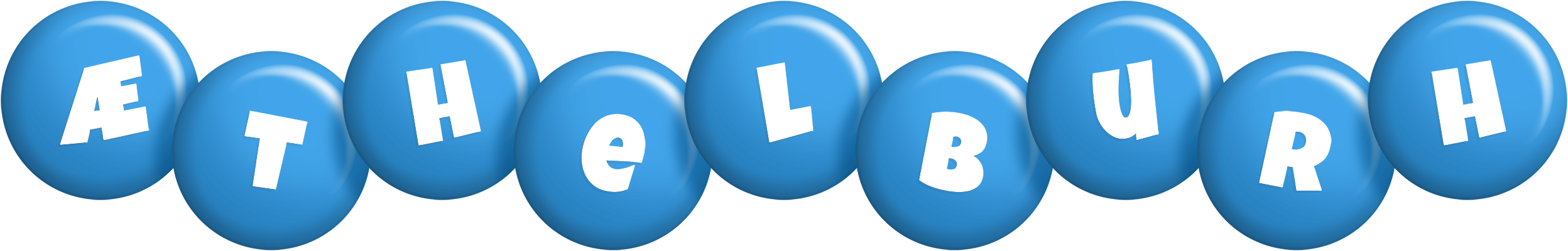 Æthelburh candy-blue logo