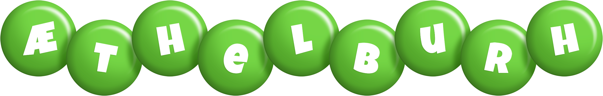 Æthelburh candy-green logo