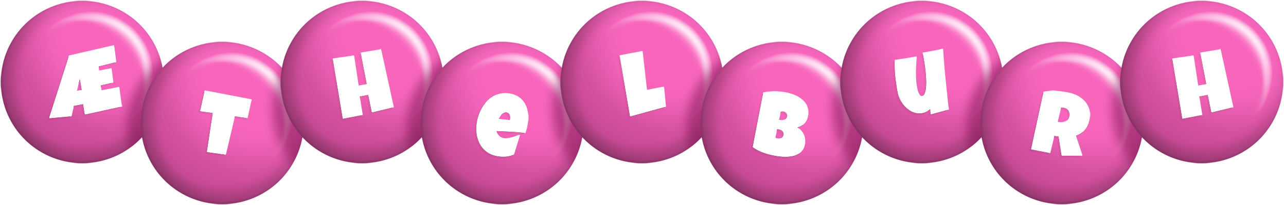 Æthelburh candy-pink logo