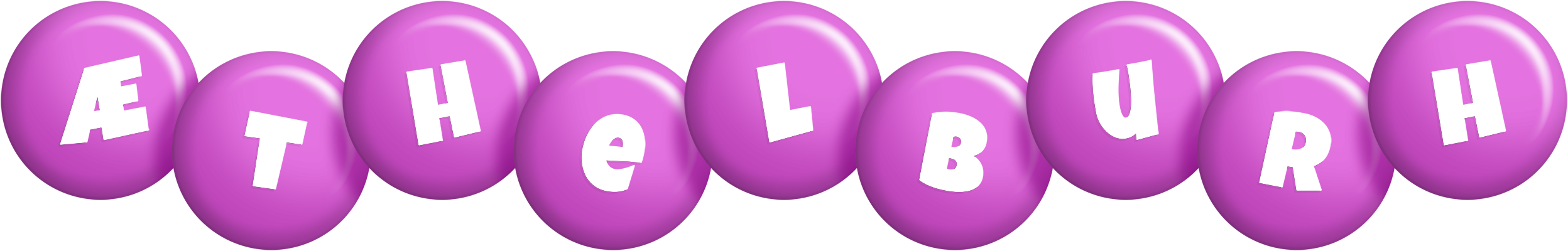 Æthelburh candy-purple logo