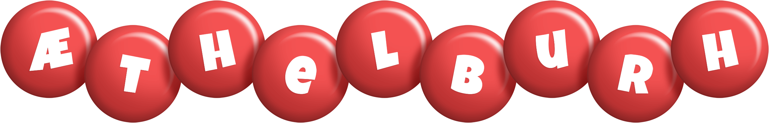 Æthelburh candy-red logo