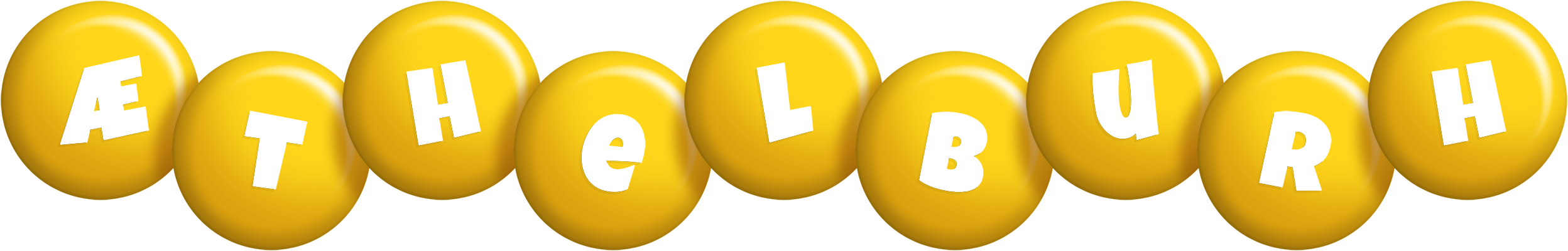Æthelburh candy-yellow logo