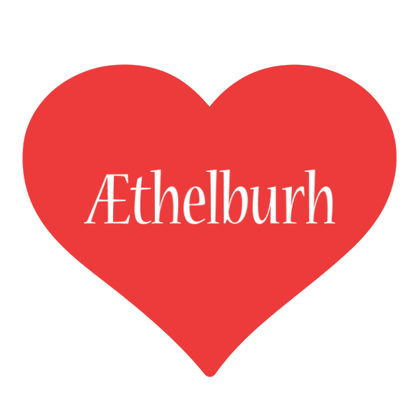 Æthelburh love logo