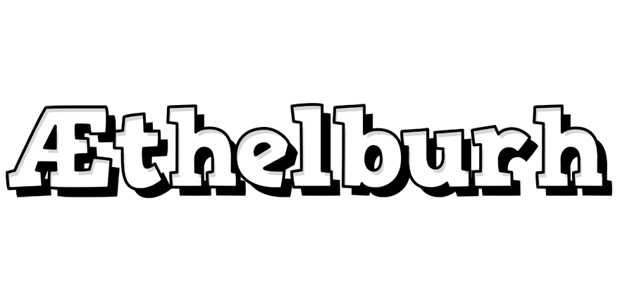 Æthelburh snowing logo
