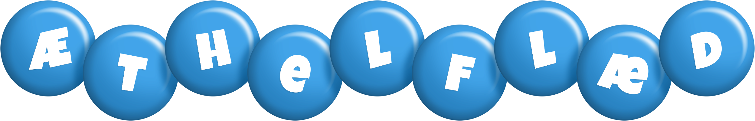 Æthelflæd candy-blue logo