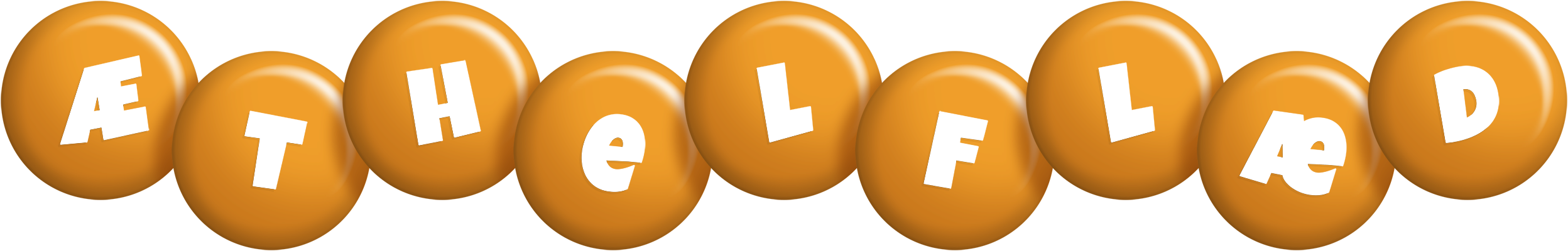 Æthelflæd candy-orange logo