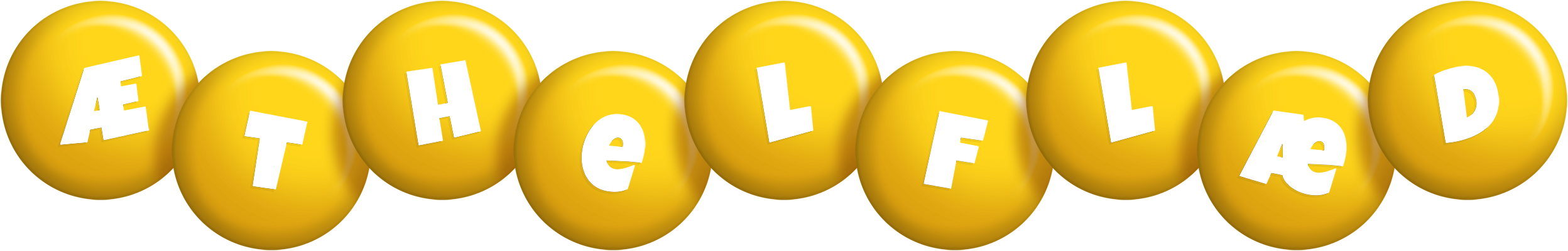 Æthelflæd candy-yellow logo