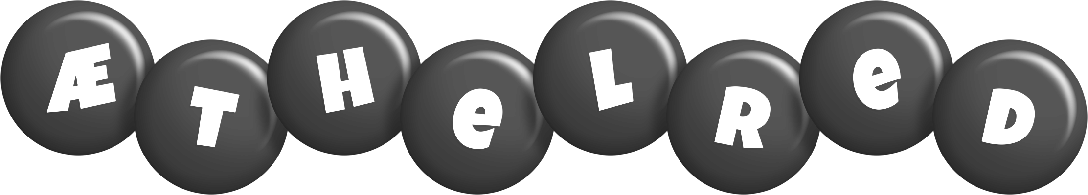 Æthelred candy-black logo