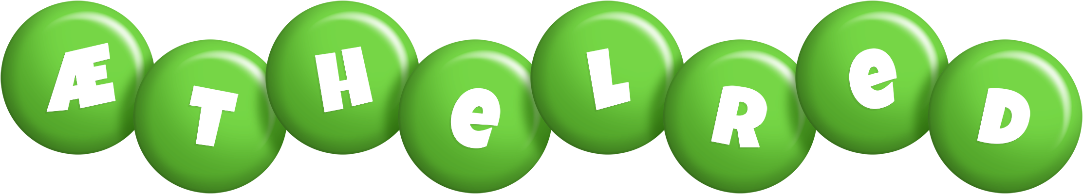 Æthelred candy-green logo