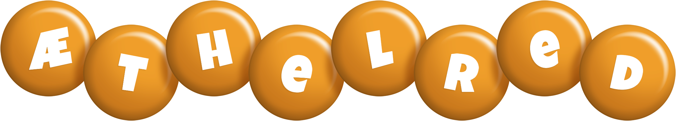 Æthelred candy-orange logo