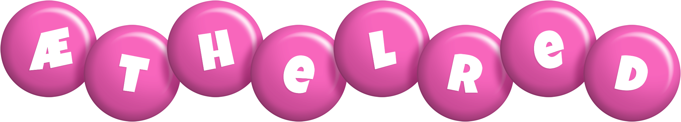 Æthelred candy-pink logo
