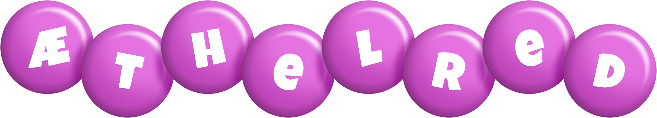 Æthelred candy-purple logo