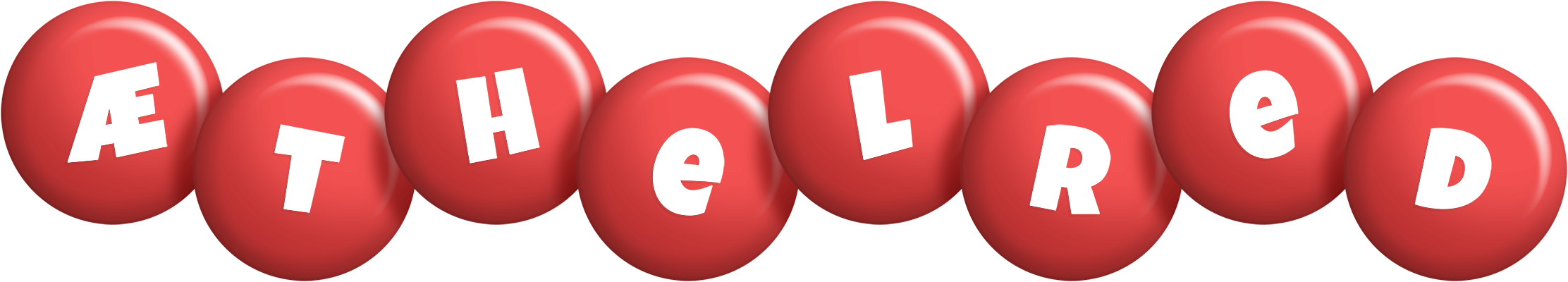 Æthelred candy-red logo