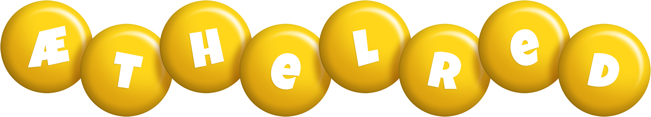 Æthelred candy-yellow logo