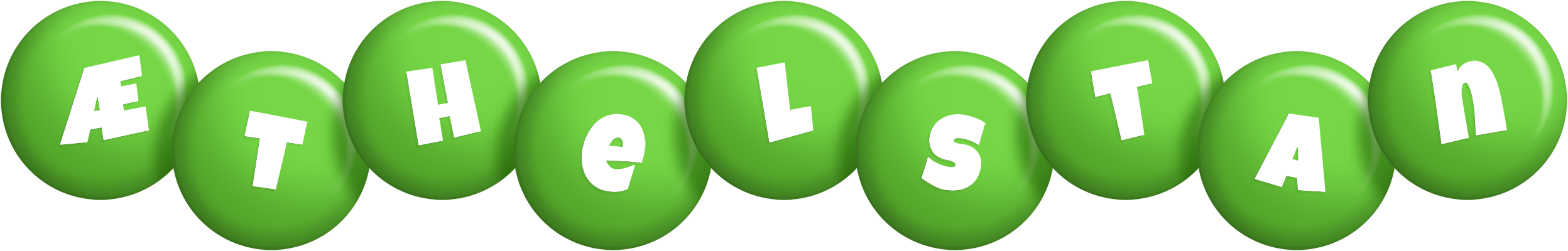 Æthelstan candy-green logo