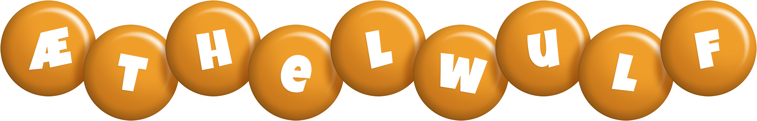 Æthelwulf candy-orange logo