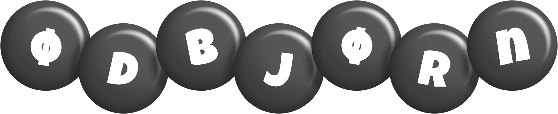 Ødbjørn candy-black logo