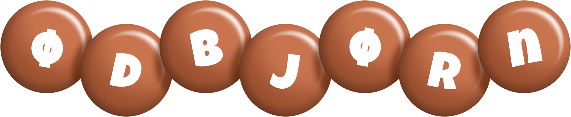 Ødbjørn candy-brown logo