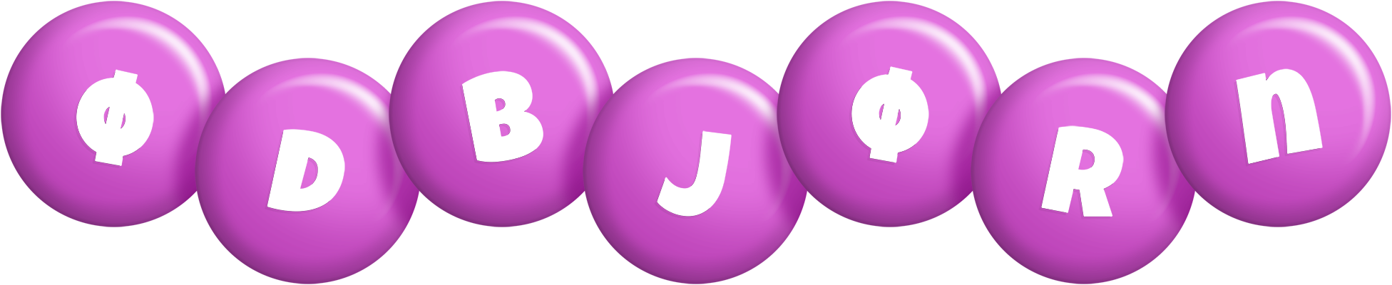Ødbjørn candy-purple logo