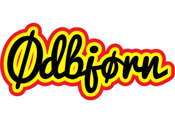 Ødbjørn flaming logo