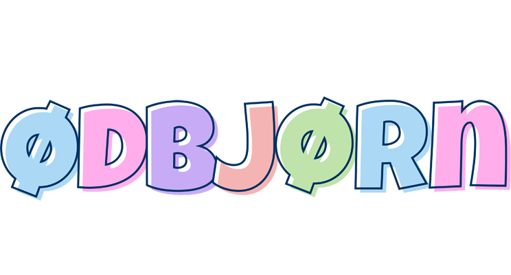 Ødbjørn pastel logo