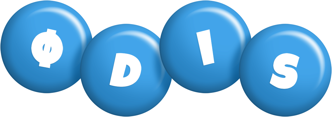 Ødis candy-blue logo