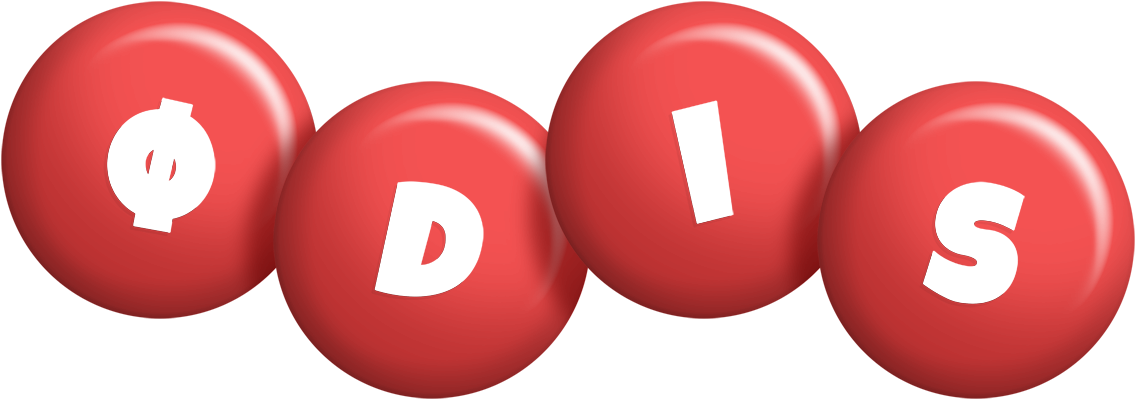 Ødis candy-red logo