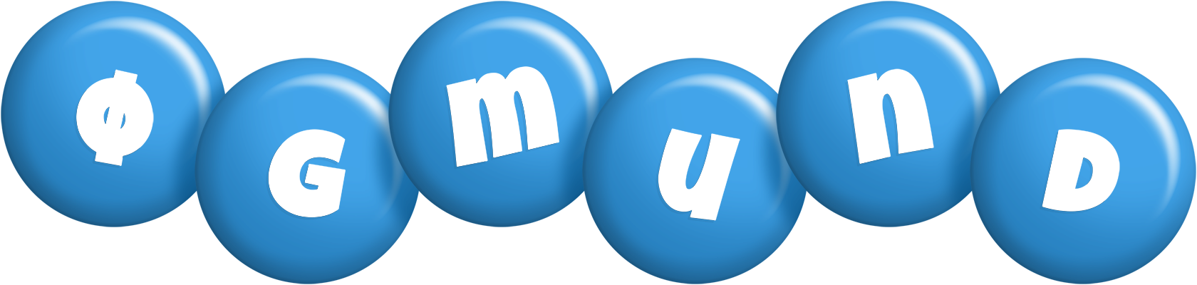 Øgmund candy-blue logo