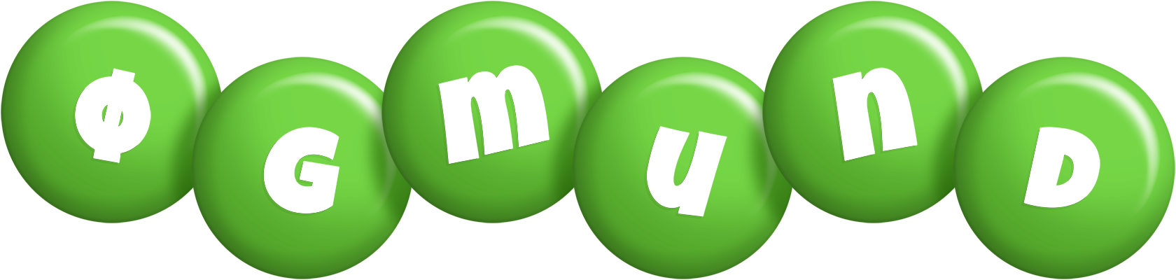 Øgmund candy-green logo
