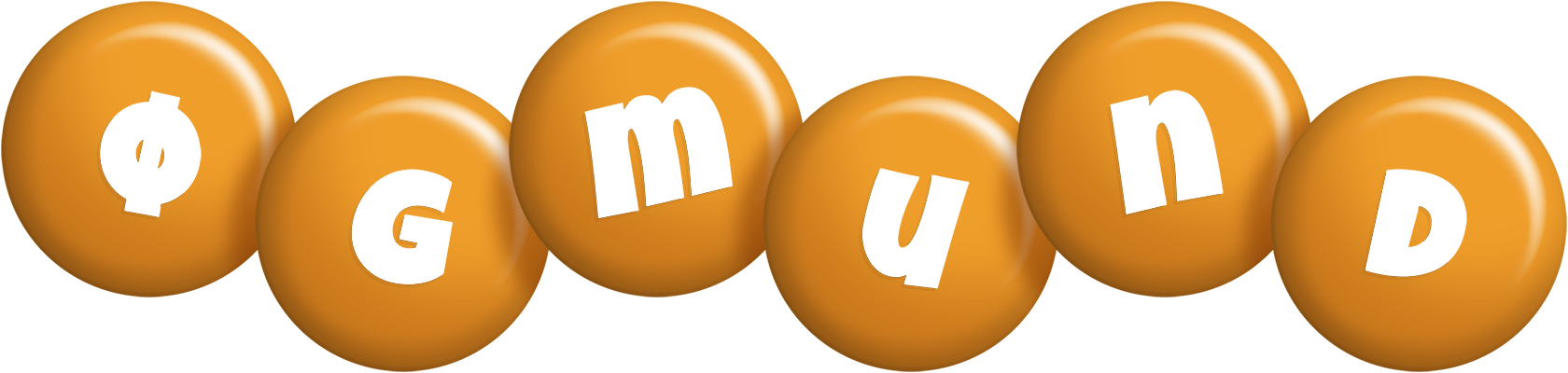 Øgmund candy-orange logo