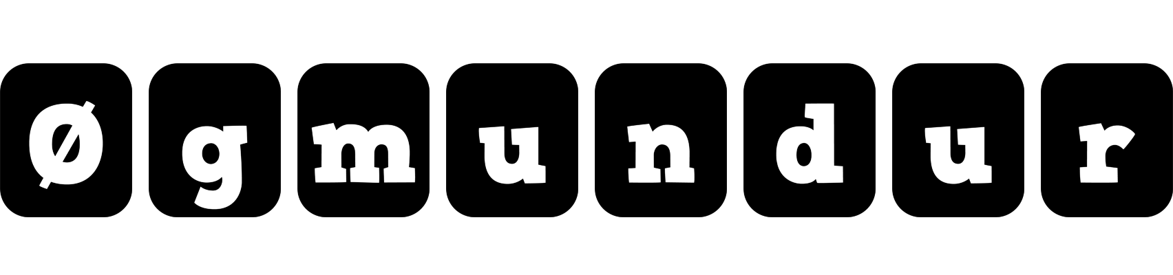 Øgmundur box logo