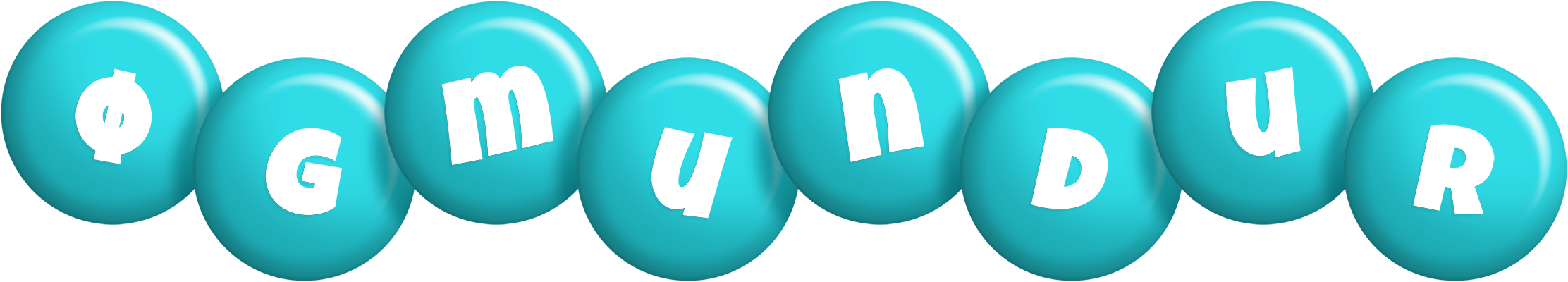 Øgmundur candy-azur logo