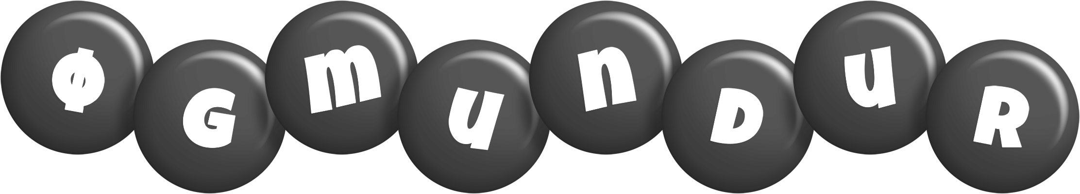 Øgmundur candy-black logo